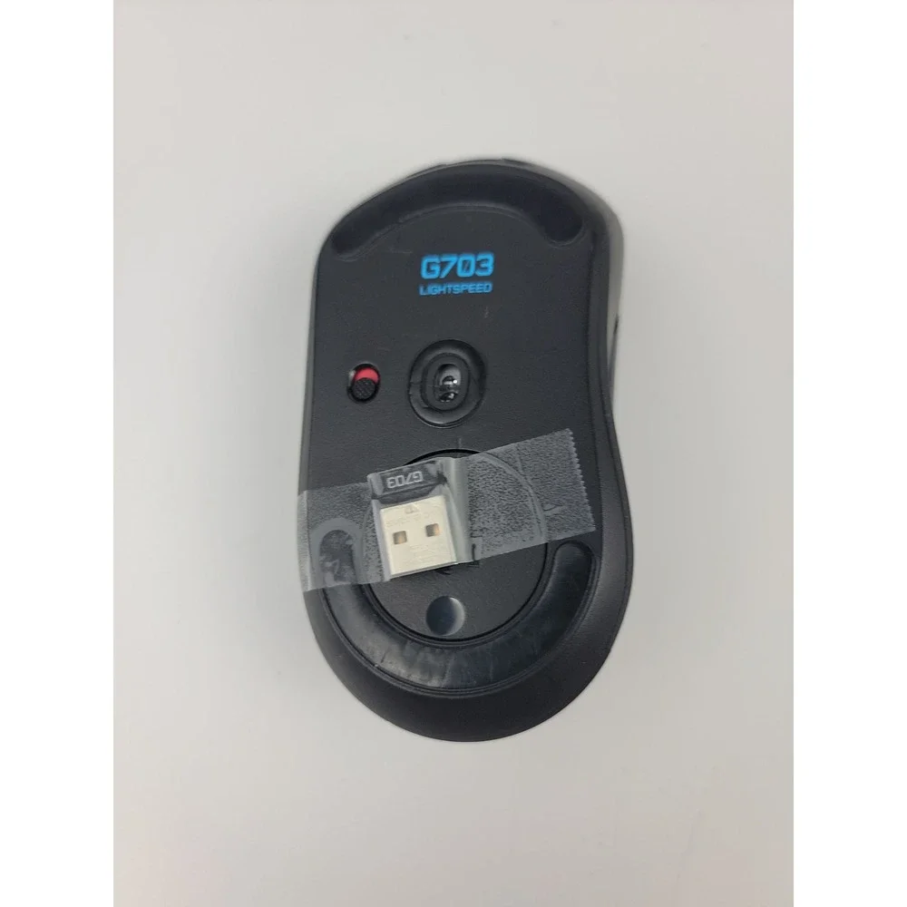 Logitech G703 Lightspeed Wireless Gaming Mouse Black HERO 25K Sensor USB Receive